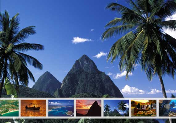 We let images of the Magnificent Beauty of the Heritage Island of St. Lucia take centre stage for this Jalousie website.