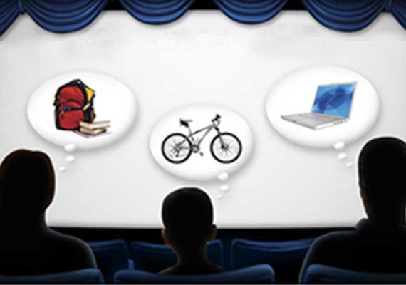 A multi-platform stragtegy using print, digital and on-screen advertising was required for this Visa Cineplex Back to school Campaign.